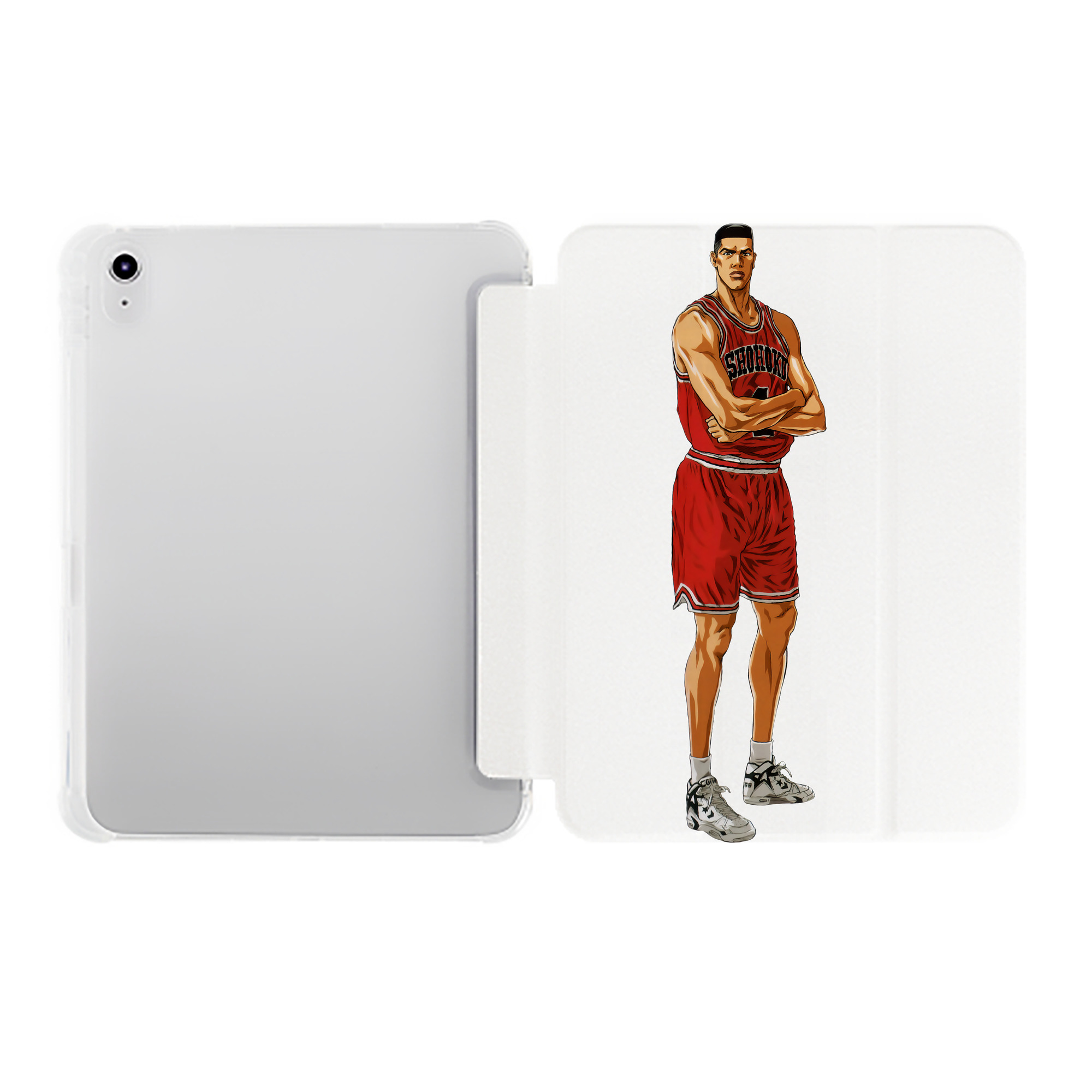 （画像用） SLAM DUNK／スラムダンク IPad ケース ペン収納付き 三つ折りスタンド PUレザー×シリコン 対応機種9.5/10.5/10.9インチ
